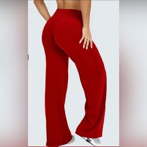 Elegant Red Women's Pants